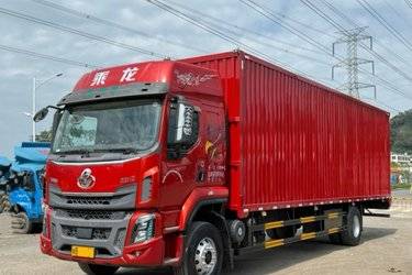 二手东风柳汽 乘龙H5中卡 230马力 4X2 9.7米厢式载货车(国六) 单桥 东风康明斯二手载货车 黄牌