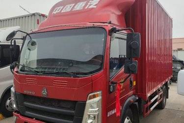 二手中国重汽HOWO 悍将 145马力 4.15米AMT自动档单排厢式轻卡(国五) 单桥 潍柴二手载货车 蓝牌图片