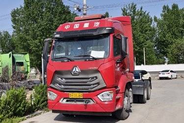 二手中国重汽 豪瀚J7G重卡 430马力 6X4 CNG牵引车(国五) 双驱 曼二手牵引车 黄牌图片