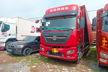 二手东风商用车 天锦KR PLUS 舒适版 290马力 4X2 9.8米厢式载货车(国六)(高顶三卧)(国六) 单桥 雷诺二手载货车 黄牌
