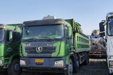 二手陕汽重卡 德龙X3000 430马力 8X4 6.5米自卸车(国五) 前四后八 潍柴二手自卸车 黄牌