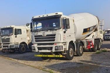 二手陕汽重卡 德龙F3000 385马力 8X4 6.3方混凝土搅拌车(国五) 前四后八 潍柴二手搅拌车