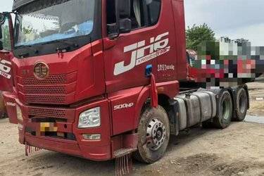 二手青岛解放 JH6重卡 500马力 6X4牵引车(国五) 双驱 一汽二手牵引车 黄牌