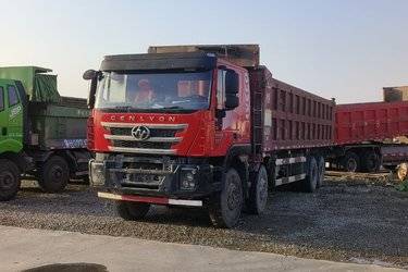 二手上汽红岩 杰狮C500重卡 重载版 430马力 8X4 8.3米自卸车(国五) 前四后八 潍柴二手自卸车 黄牌