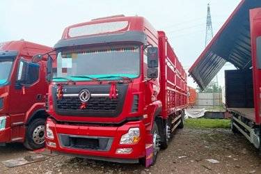 二手东风商用车 天龙VL重卡 350马力 6X2 9.4米仓栅式载货车(国五) 前四后四 雷诺二手载货车 黄牌