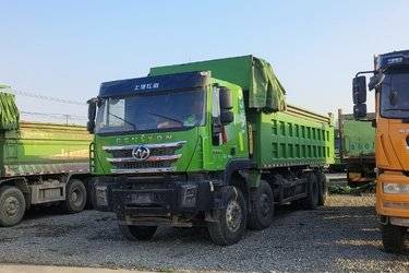 二手上汽红岩 杰狮C500重卡 重载版 430马力 8X4 7.8米自卸车(国五) 前四后八 潍柴二手自卸车 黄牌