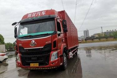 二手东风柳汽 乘龙H5中卡 270马力 4X2 9.8米厢式载货车(国五) 单桥 玉柴二手载货车 黄牌图片