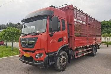 二手东风商用车 天锦KR 245马力 4X2 6.75米仓栅式载货车(国五) 单桥 东风二手载货车 黄牌图片