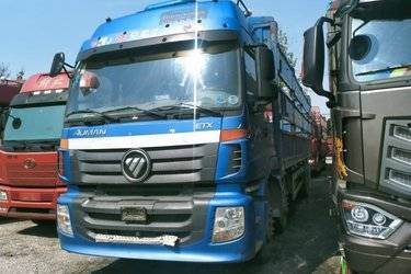 二手福田 欧曼ETX 6系重卡 360马力 8X4 9.53米仓栅式载货车(国五) 前四后八 康明斯二手载货车 黄牌