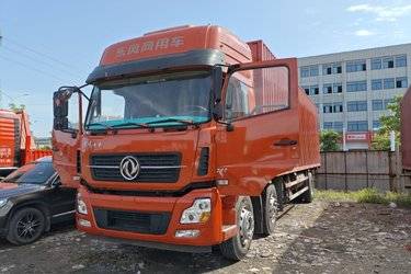 二手东风商用车 天龙重卡 292马力 6X2 9.6米厢式载货车(国五) 前四后四 康明斯二手载货车 黄牌图片