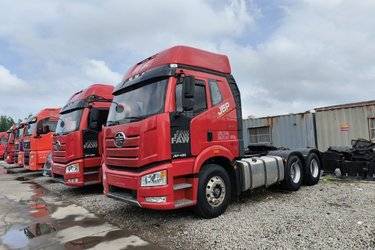 二手一汽解放 J6P 经典版 480马力 6X4 牵引车(国六) 双驱 锡柴二手牵引车 黄牌图片