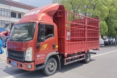 二手中国重汽HOWO 悍将 130马力 4.15米单排仓栅轻卡(国五) 单桥 潍柴二手载货车 蓝牌