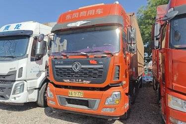 二手东风商用车 天龙VL重卡 292马力 6X2 9.6米厢式载货车(国五) 前四后四 雷诺二手载货车 黄牌图片