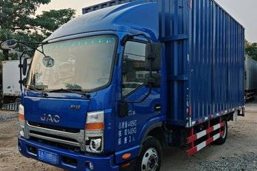 二手江淮 帅铃Q6 120马力 4.12米单排厢式轻卡(国五) 单桥 安徽康明斯二手载货车 蓝牌