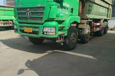 二手陕汽重卡 德龙新M3000 375马力 8X4 6.5米自卸车(国五) 前四后八 潍柴二手自卸车 黄牌图片