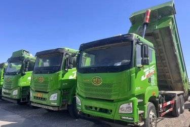 二手青岛解放 JH6重卡 375马力 6X4 5.8米自卸车(国五) 后八轮 潍柴二手自卸车 黄牌图片