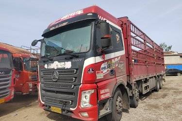 二手三一集团 俊领版 430马力 8X4 9.6米仓栅式载货车(国五) 前四后八 康明斯二手载货车 黄牌
