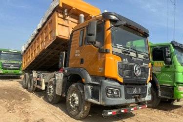 二手陕汽重卡 德龙M3000S 400马力 8X4 6.5米自卸车(国六) 前四后八 潍柴二手自卸车 黄牌