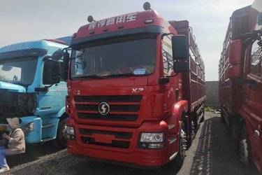 二手陕汽商用车 轩德X3重卡 轻量化版 270马力 6X2 9.5米仓栅式载货车(国六) 前四后四 玉柴二手载货车 黄牌