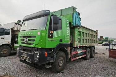 二手上汽红岩 杰狮C6 重载版 460马力 8X4 8.2米自卸车(国六) 前四后八 上菲红二手自卸车 黄牌图片