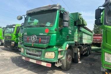 二手陕汽重卡 德龙新M3000 加强版 375马力 8X4 6.5米自卸车(国五) 前四后八 潍柴二手自卸车 黄牌图片