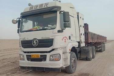 二手陕汽重卡 德龙M3000L 轻量化版 430马力 6X4 LNG牵引车(国六) 双驱 潍柴二手牵引车 黄牌