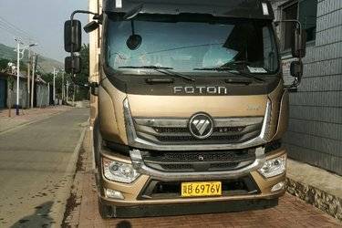 二手福田 奥铃大黄蜂 260马力 6.8米排半仓栅式载货车(国五) 单桥 玉柴二手载货车 黄牌
