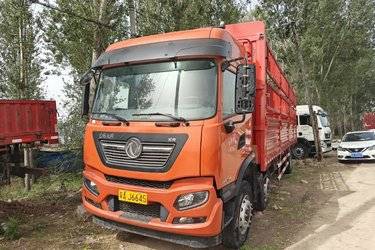 二手东风商用车 天锦KR 精英版 300马力 6X2 9.8米排半仓栅式载货车(国六) 前四后四 雷诺二手载货车 黄牌