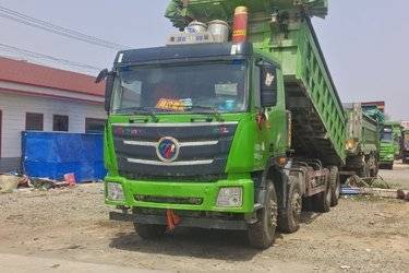 二手福田 欧曼GTL 9系重卡 430马力 8X4 8米自卸车(潍柴)(国五) 前四后八 福田康明斯二手自卸车 黄牌图片