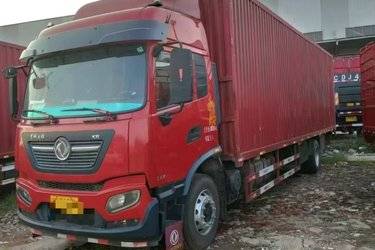 二手东风商用车 天锦KR 245马力 4X2 9.8米厢式载货车(国六) 单桥 东风康明斯二手载货车 黄牌图片