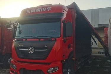 二手东风商用车 天锦KR PLUS 舒适版 290马力 4X2 9.8米厢式载货车(国六)(高顶双卧)(国六) 单桥 东风康明斯二手载货车 黄牌