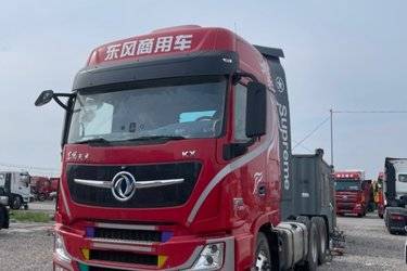 二手东风商用车 天龙旗舰KX 王者版 600马力 6X4 AMT自动挡牵引车(国六) 双驱 康明斯二手牵引车 黄牌