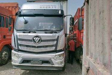 二手福田 欧航R系 245马力 4X2 9.78米厢式载货车(高顶)(国六) 单桥 康明斯二手载货车 黄牌