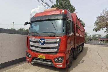二手福田 欧曼EST 标载版 470马力 8X4 9.56米仓栅式载货车(国六) 前四后八 福田康明斯二手载货车 黄牌