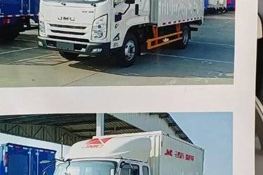 二手江铃 凯威中体 143马力 3.8米排半厢式轻卡(国六)(气刹)(国六) 单桥 江铃二手载货车 蓝牌