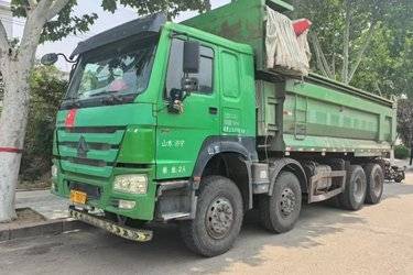 二手中国重汽 HOWO重卡 440马力 8X4 6.5米自卸车(国六) 前四后八 曼二手自卸车 黄牌