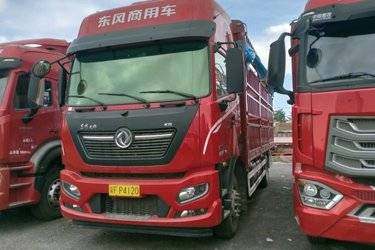 二手东风商用车 天锦KR PLUS 300马力 4X2 6.8米仓栅式载货车(国六) 单桥 雷诺二手载货车 黄牌