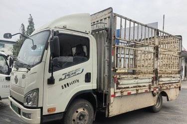 二手解放 J6F 4.5T 4.16米单排纯电动仓栅式轻卡  二手电动卡车电动载货车图片