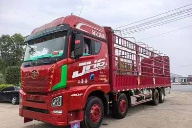 二手青岛解放 JH6重卡 智尊版2.0 460马力 8X4 8.6米仓栅式载货车(速比3.727)(国五) 前四后八 锡柴二手载货车 黄牌