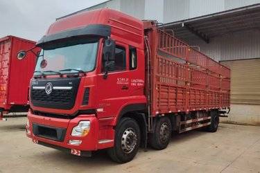二手东风商用车 天龙VL重卡 350马力 6X2 9.4米仓栅式载货车(国五) 前四后四 雷诺二手载货车 黄牌