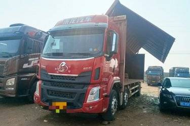 二手东风柳汽 乘龙H5中卡 240马力 4X2 9.6米厢式载货车(9T后桥)(国五) 单桥 玉柴二手载货车 黄牌