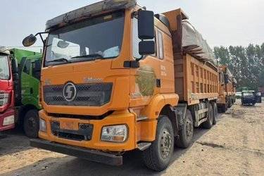 二手陕汽重卡 德龙新M3000 公路标准版 375马力 8X4 6.5米自卸车(国六) 前四后八 潍柴二手自卸车 黄牌图片