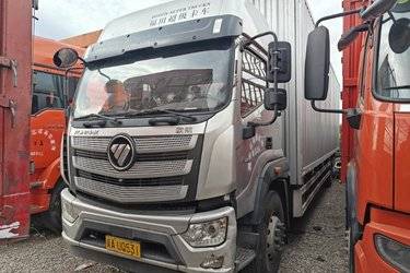 二手福田 欧航R系 245马力 4X2 9.78米翼开启厢式载货车(高顶)(国六) 单桥 福田康明斯二手载货车 黄牌