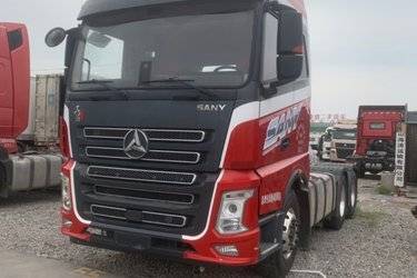 二手三一集团 王道395 380马力 6X4牵引车(国六) 双驱 康明斯二手牵引车 黄牌