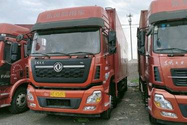 二手东风商用车 天龙VL重卡 292马力 6X2 9.6米厢式载货车(国五) 前四后四 雷诺二手载货车 黄牌