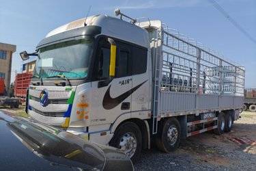 二手福田 欧曼EST 6系重卡 穿越版 460马力 8X4 9.6米仓栅式载货车(国五) 前四后八 福田康明斯二手载货车 黄牌