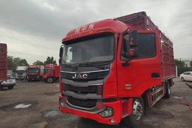 二手江淮 格尔发A5L中卡 220马力 4X2 6.8米仓栅式载货车(国六) 单桥 云内动力二手载货车 黄牌