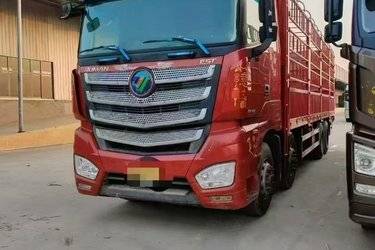 二手福田 欧曼EST 6系重卡 西南版 460马力 8X4 9.45米仓栅式载货车(国五) 前四后八 福田康明斯二手载货车 黄牌