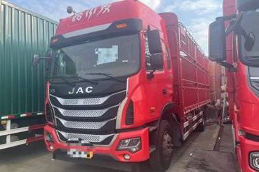 二手江淮 格尔发K5L中卡 220马力 4X2 6.8米仓栅式载货车(国五) 单桥 康明斯二手载货车 黄牌