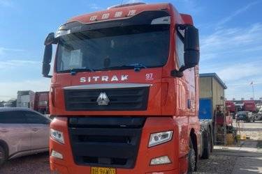 二手中国重汽 汕德卡SITRAK G7重卡 480马力 6X4 LNG牵引车(国六) 双驱 曼二手牵引车 黄牌
